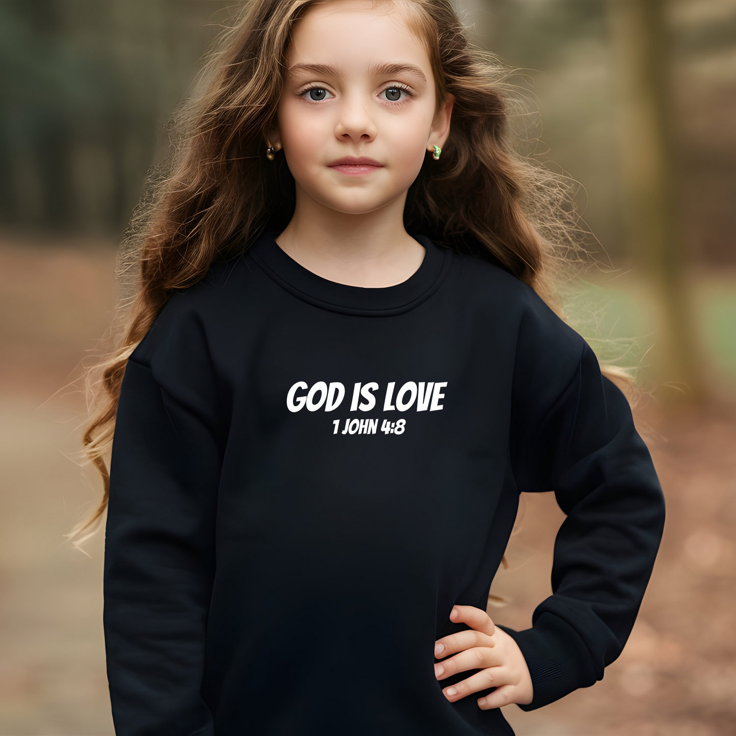God is Love Kids Crewneck
