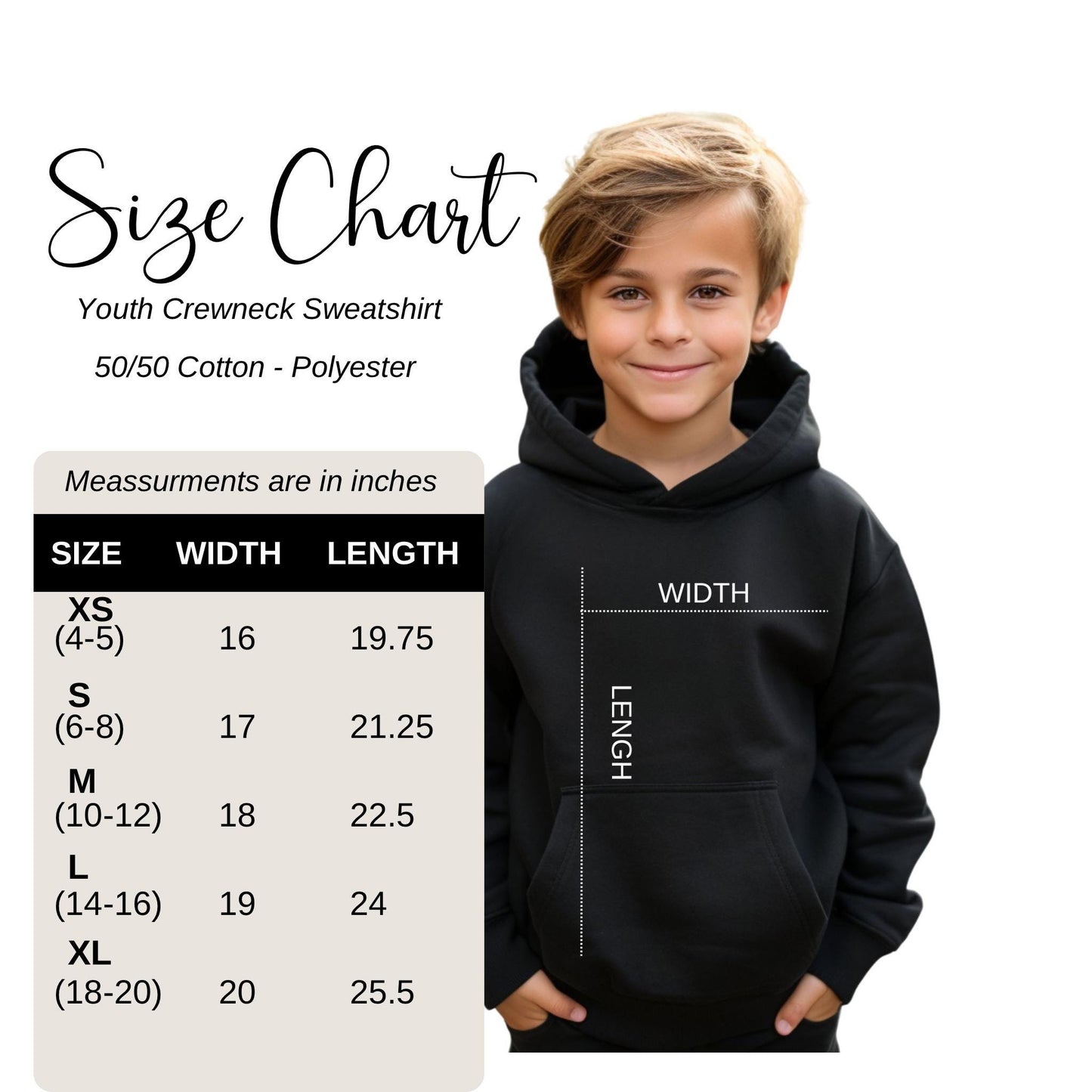 Perfect for church, casual wear, or gifting – keep them warm and inspired with our faith-filled youth hoodie