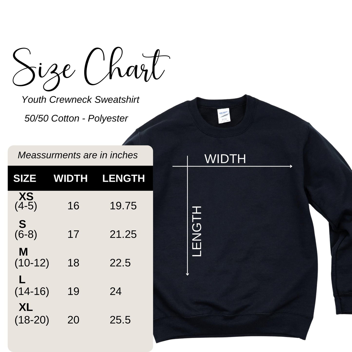 Empower kids to share their faith with our ‘Jesus Is King Hoodie –Size chart