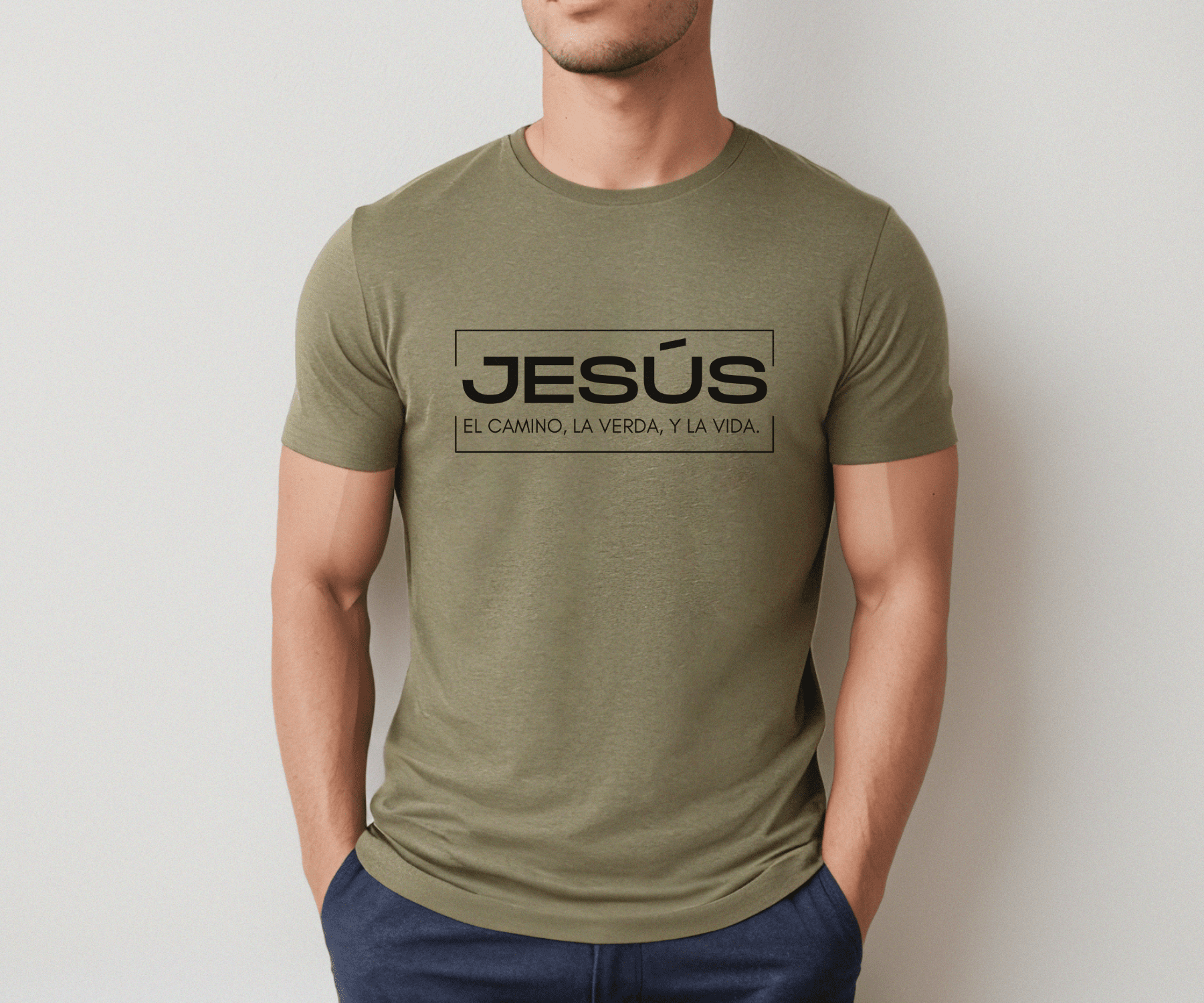 Jesus el camino la verdad y la vida Camisa de fe, camisa religiosa, camisa de manga corta