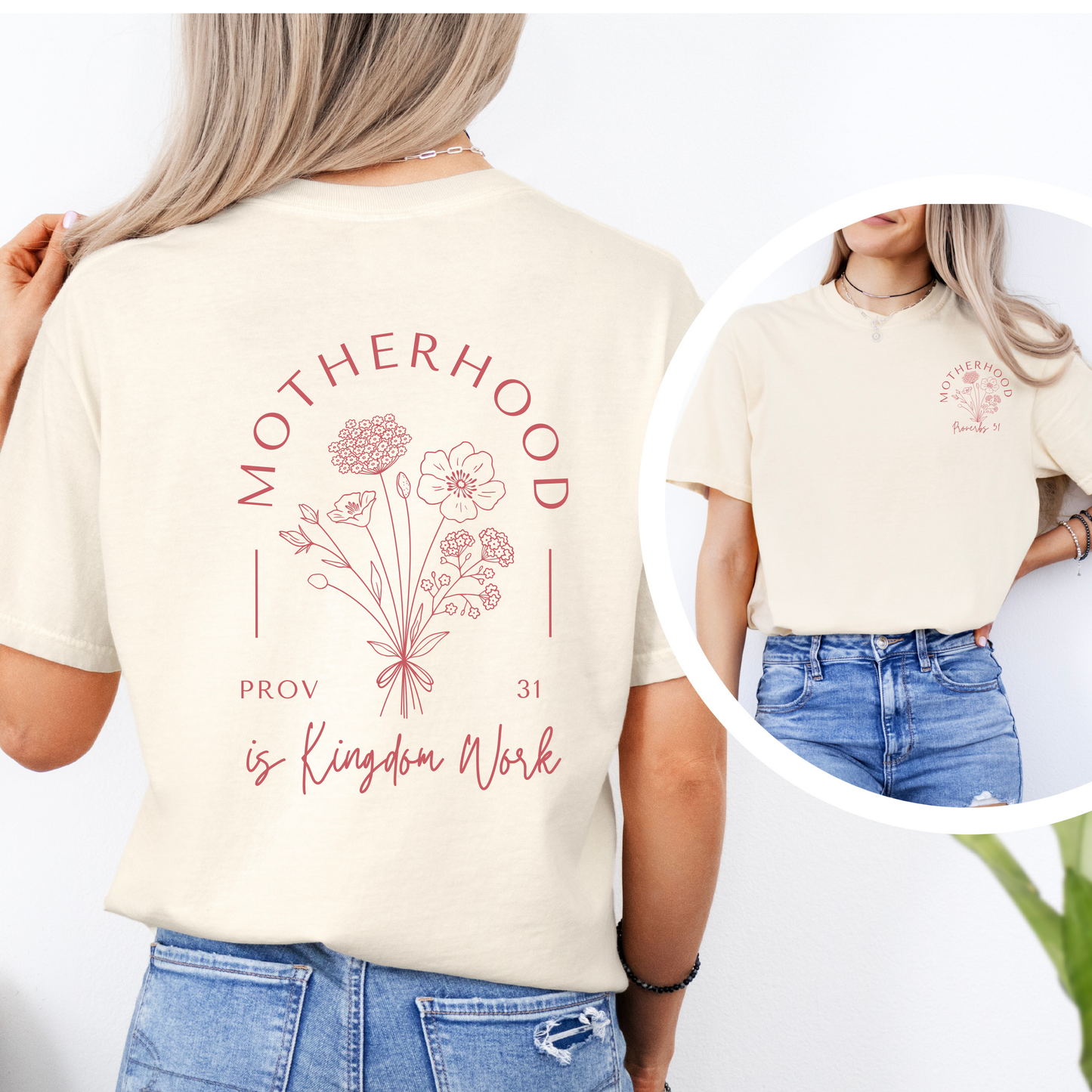 Motherhood Is Kingdom Work Shirt | Christian Mom Tee | Proverbs 31 | Mother's Day Gift - Aboundinfaith