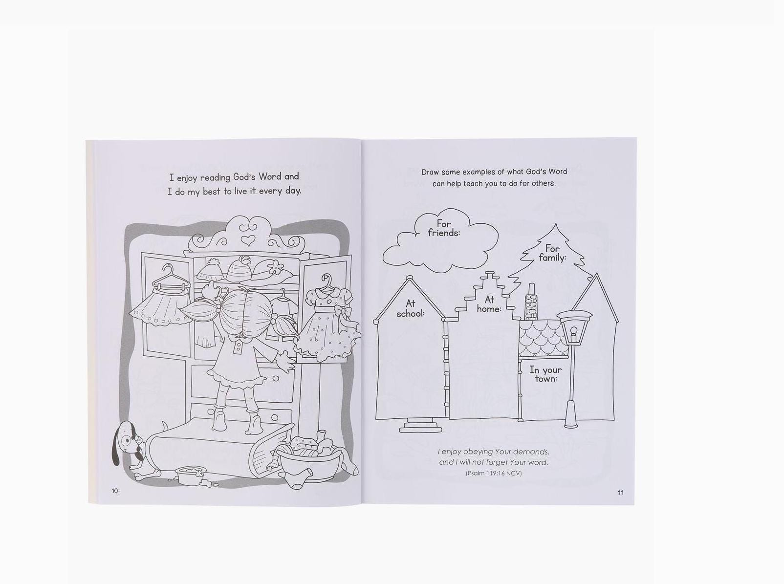 Wise Words for Little Hearts Christian coloring and activity book for kids based on Proverbs
