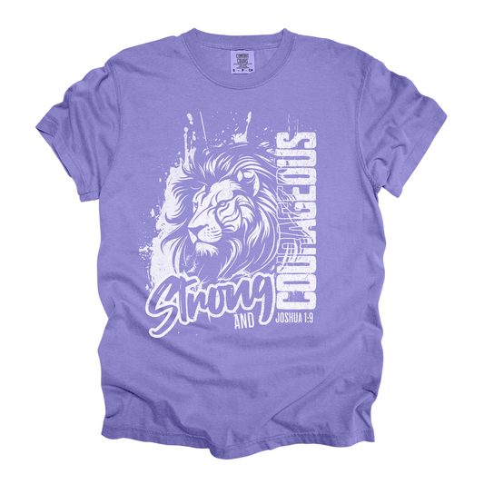 Aboundinfaith.com Kid’s Tshirt Joshua 1:9 Be Strong and Courageous Kids T-Shirt