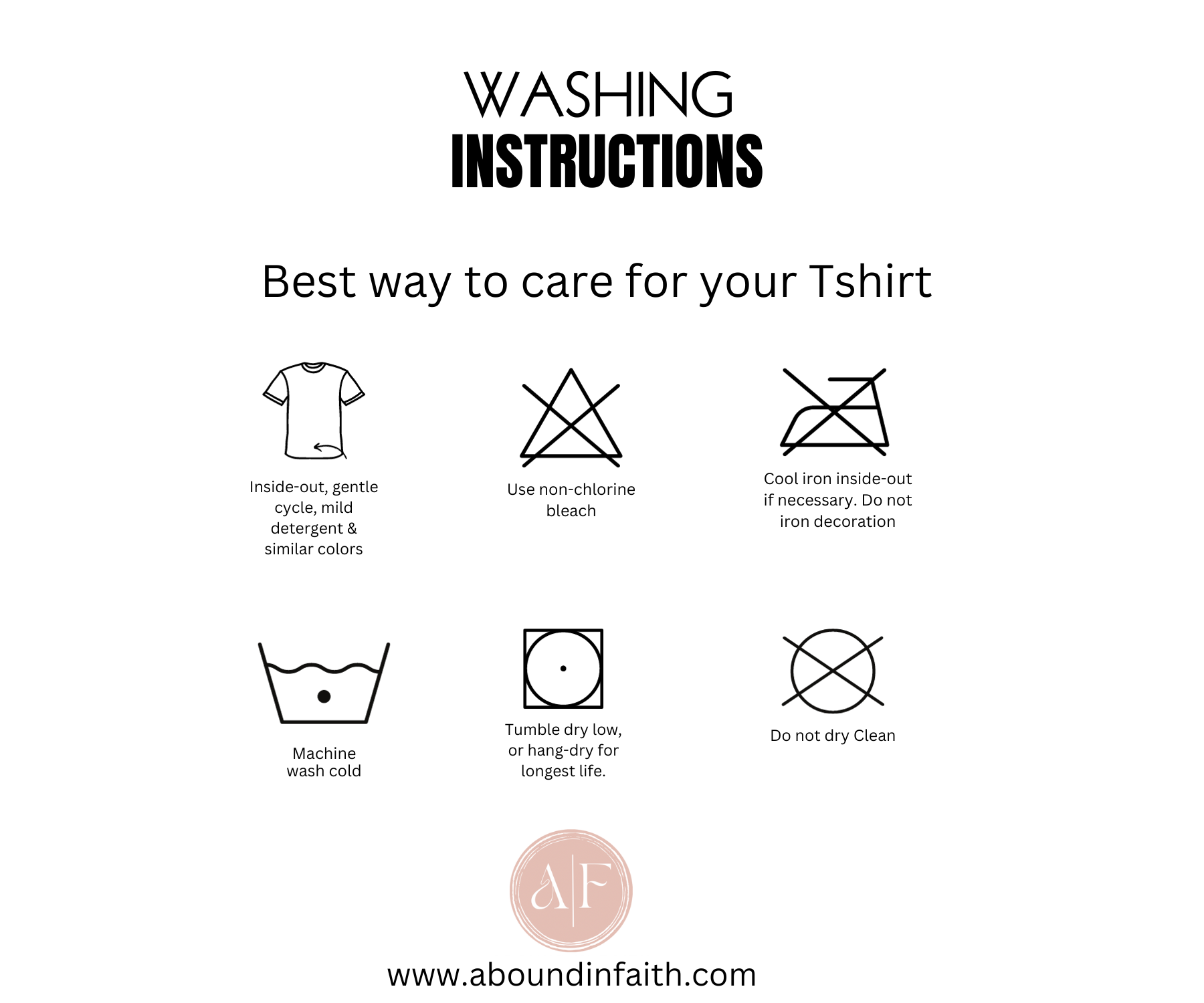 Washing Instructions