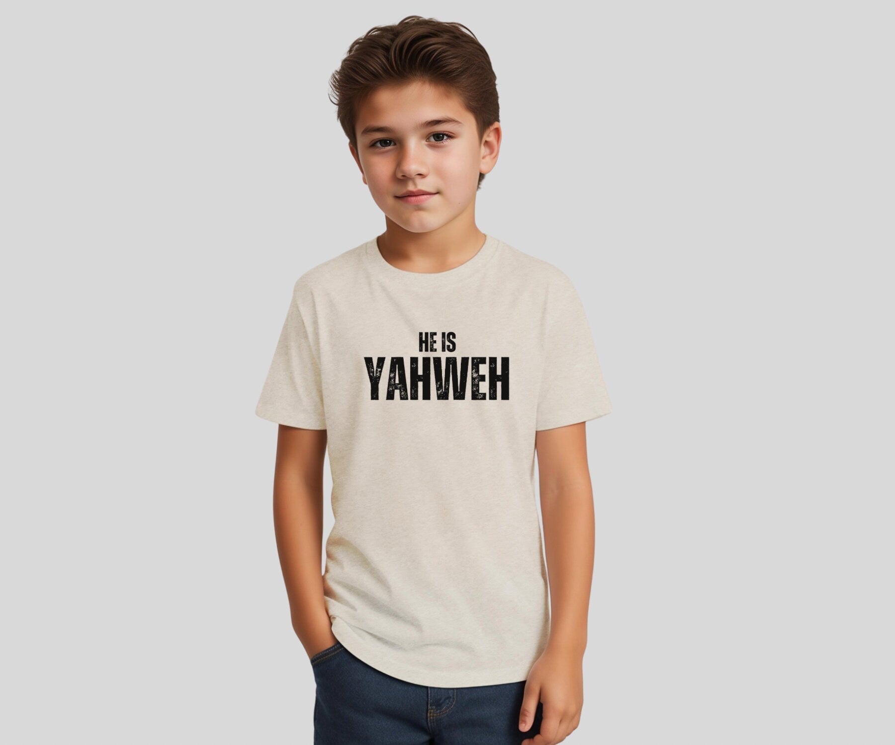 yahweh christian kids t shirt. unisex shirt