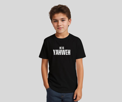 Yahweh christian kids t shirt. unisex shirt black